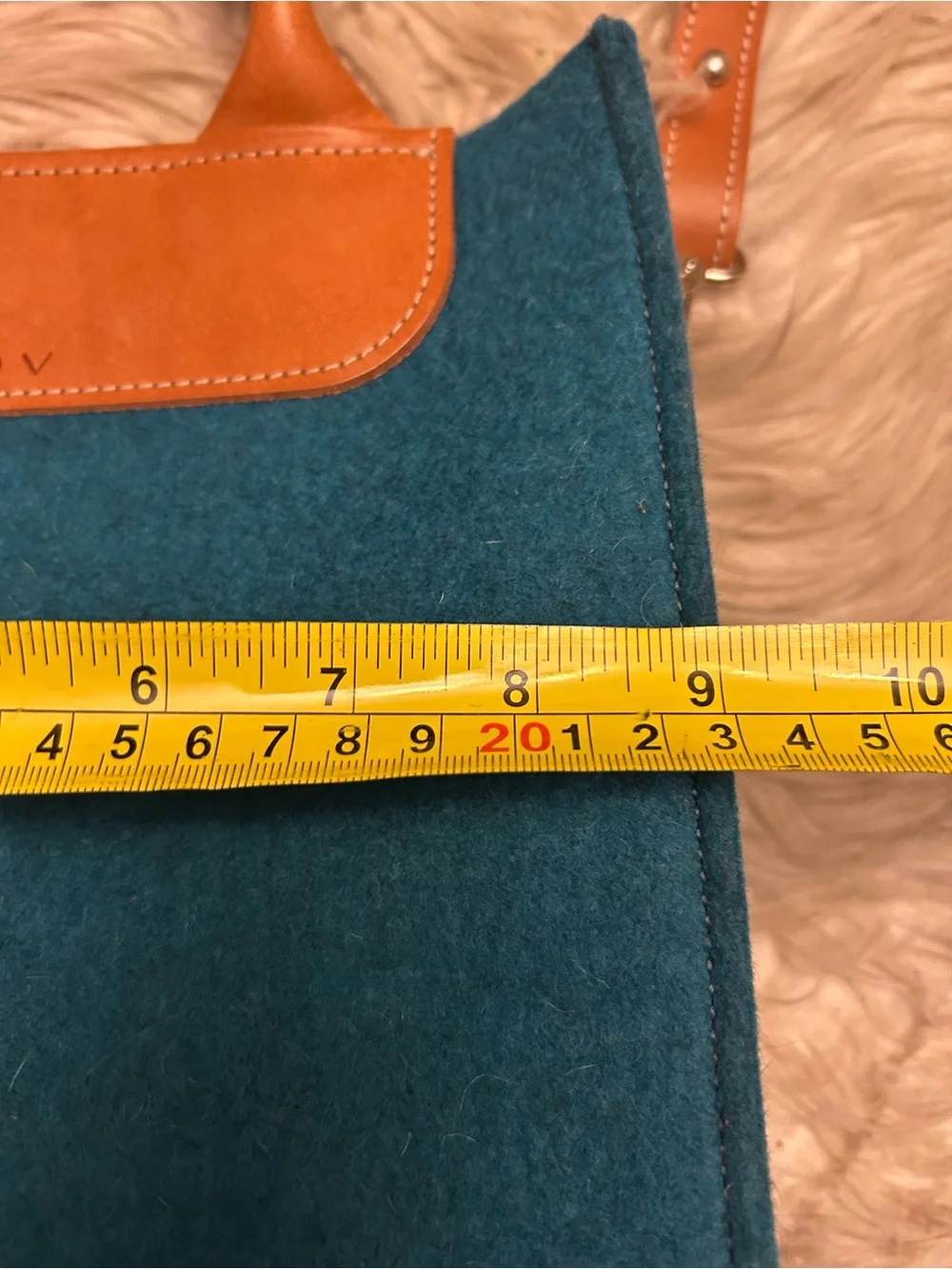 HEJ LÖV ‘Lovi’ Latigo Leather Merino Wool Crossbody Bag